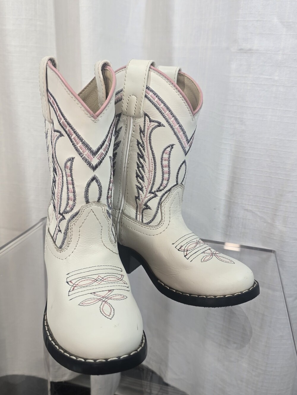 Shyanne Cassie Leather Western Boots - Round Toe Size 10